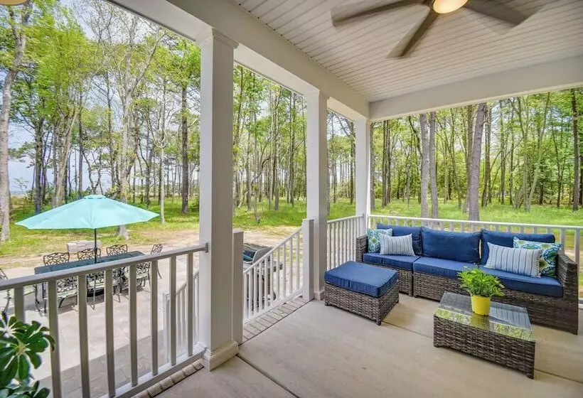 Cape Charles Home: Private Pier & Beach Front Deck