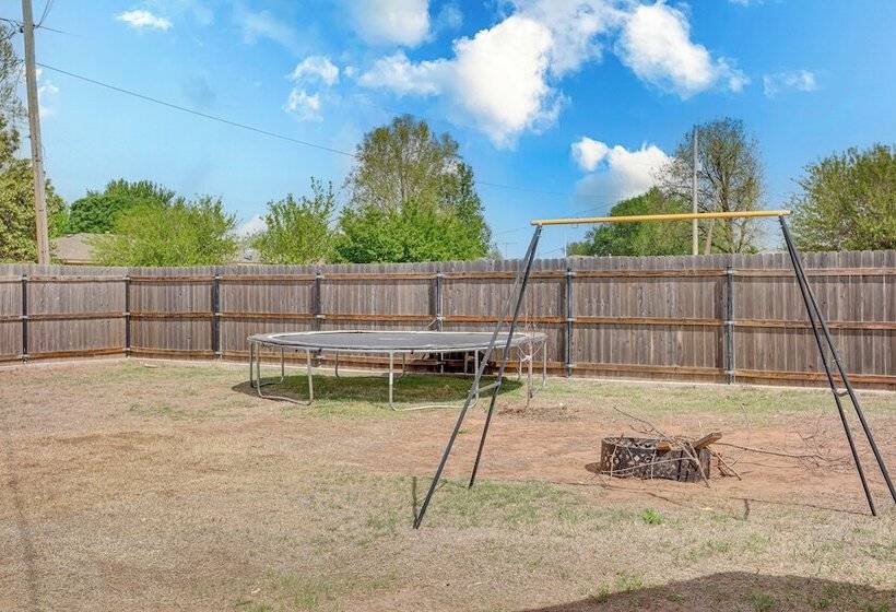 Cozy Oklahoma Family Home W/ Private Yard & Grill