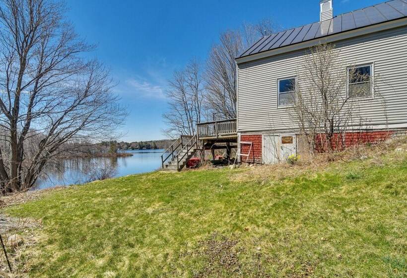 Lakefront Maine House ~ 4 Mi To Colby College