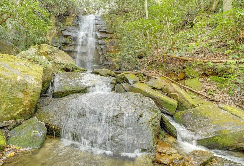 Secluded Brevard Cabin W/ Private Waterfall!