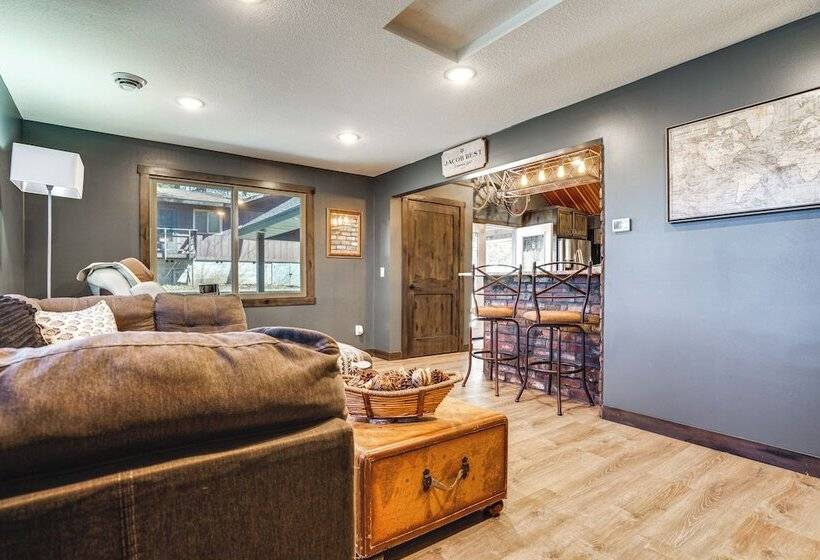 Fire Pit + Dock: Lakefront Cabin In Zimmerman!