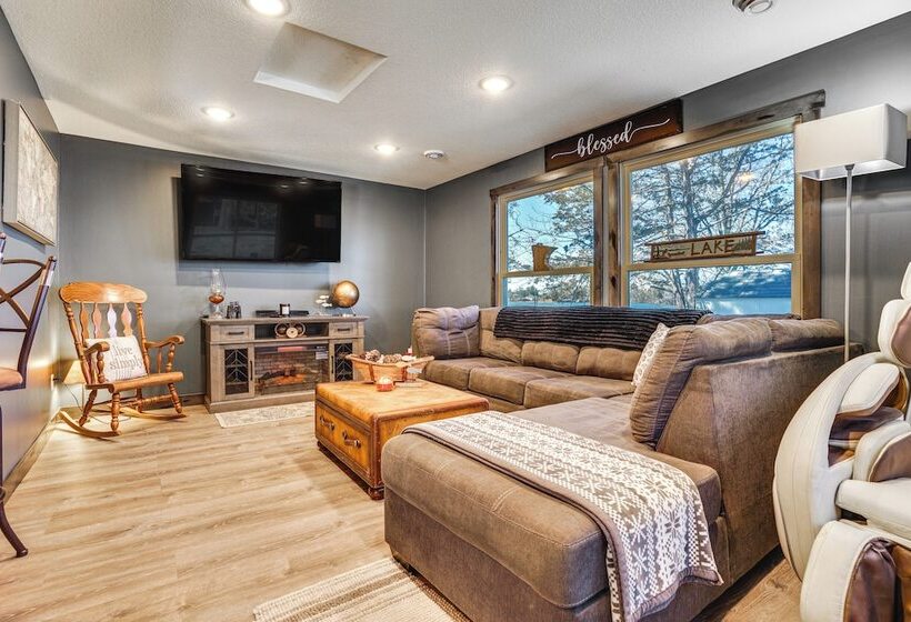 Fire Pit + Dock: Lakefront Cabin In Zimmerman!