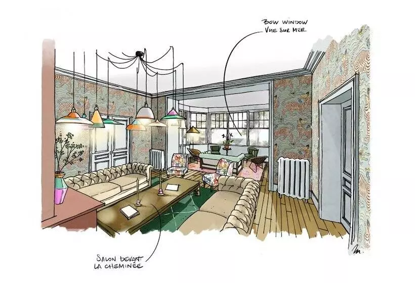 Aamiaismajoitus (B&B) Villa Haute Guais, Maison Et Table D Hôtes Vue Mer