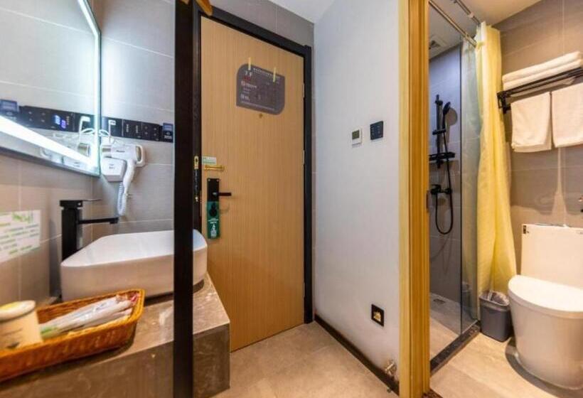 Otel Greentree Inn Express Lanzhou West Passenger Station Lanzhou Center