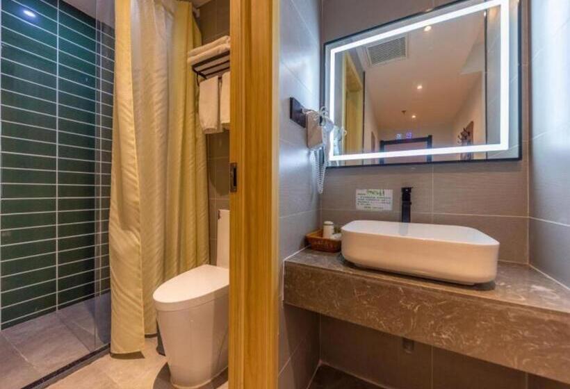 Otel Greentree Inn Express Lanzhou West Passenger Station Lanzhou Center