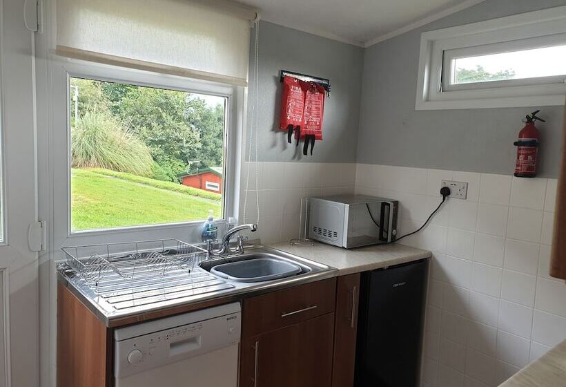 Отель Lovely Lodge Next To The Mansion House Llansteffan