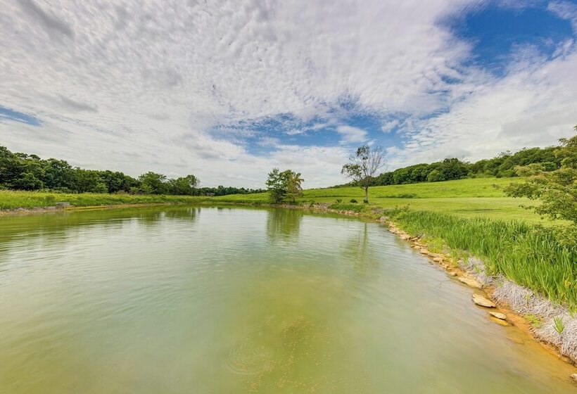 Lecompton Home W/ Private Pond & Fire Pit!