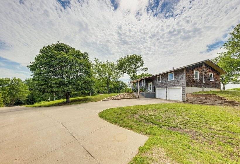 Lecompton Home W/ Private Pond & Fire Pit!