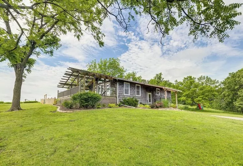 Lecompton Home W/ Private Pond & Fire Pit!