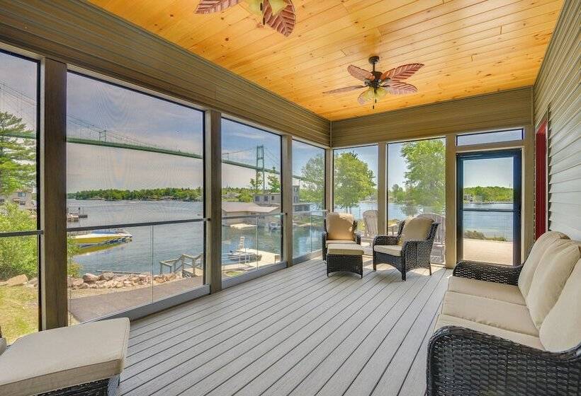 Hot Tub & Dock: Waterfront Wellesley Island Home!