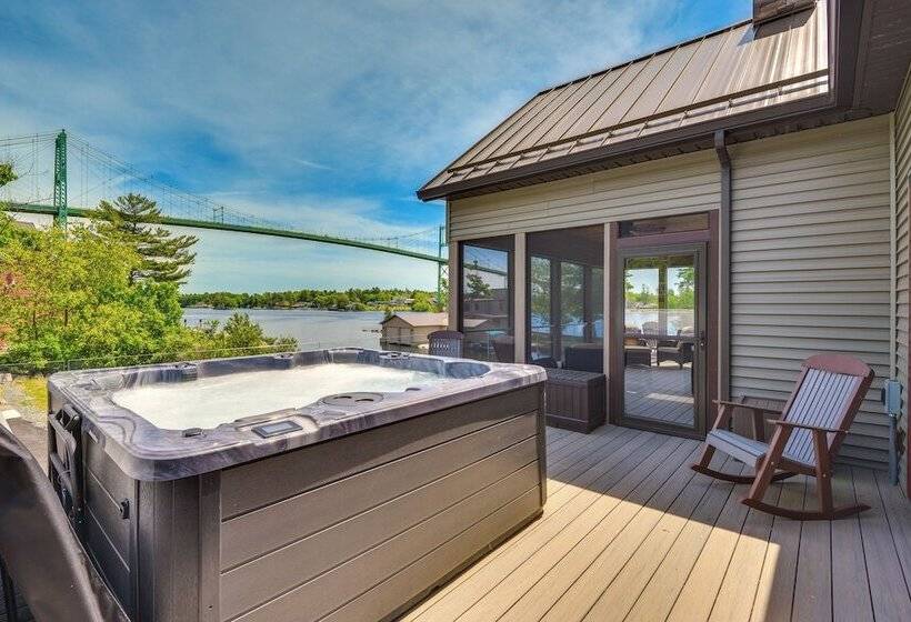 Hot Tub & Dock: Waterfront Wellesley Island Home!