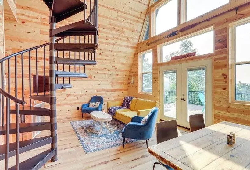 A Frame Hardy Cabin W/ Spring River Views!