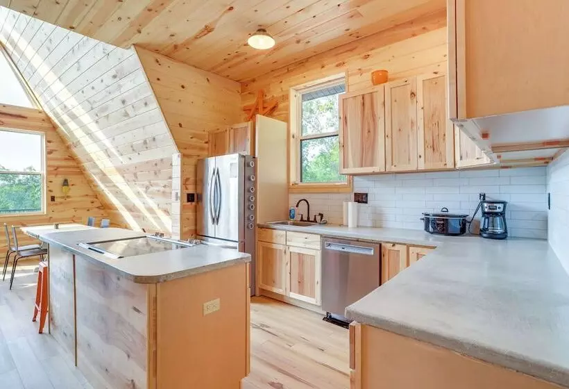 A Frame Hardy Cabin W/ Spring River Views!