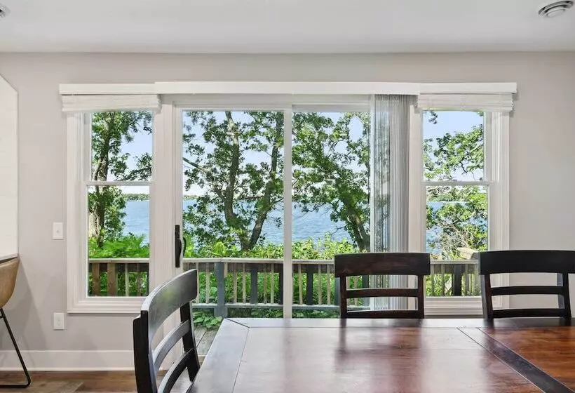 Waterfront Maple Lake Cabins W/ Private Beach!