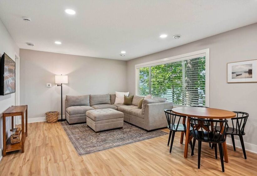 Waterfront Maple Lake Cabins W/ Private Beach!