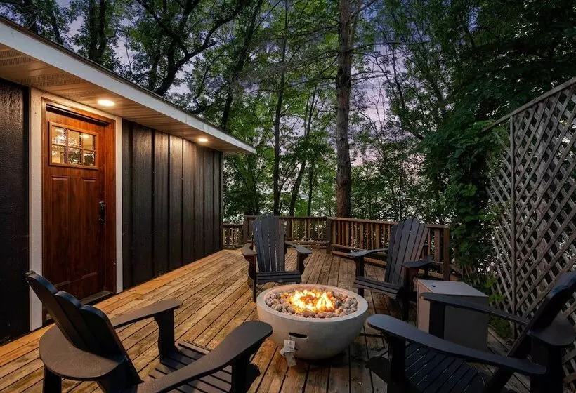 Waterfront Maple Lake Cabins W/ Private Beach!