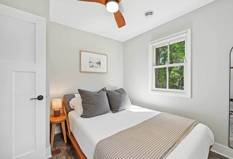 Waterfront Maple Lake Cabins W/ Private Beach!