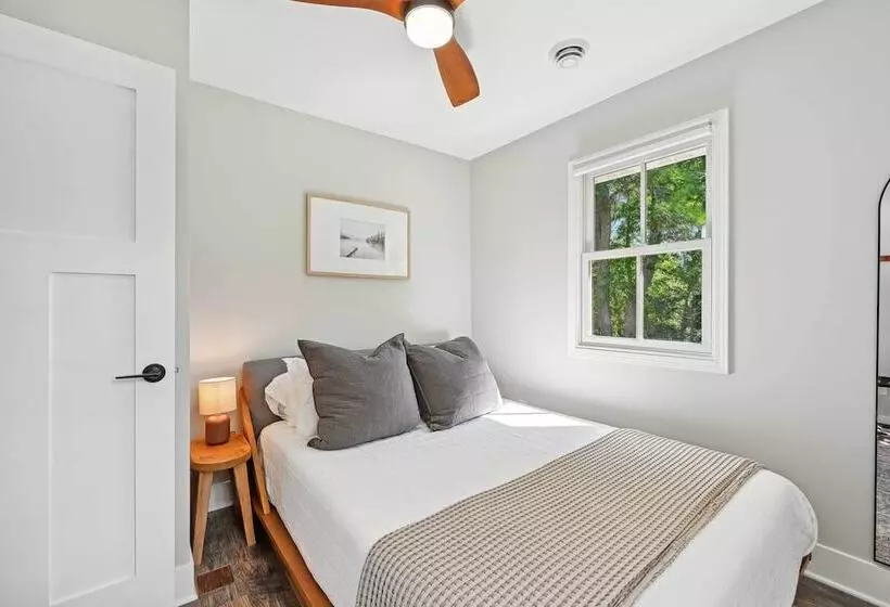 Waterfront Maple Lake Cabins W/ Private Beach!