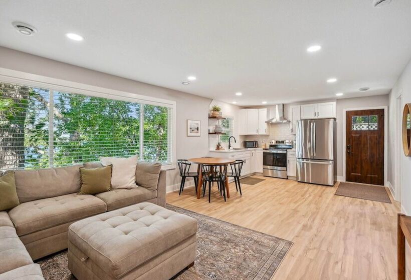 Waterfront Maple Lake Cabins W/ Private Beach!