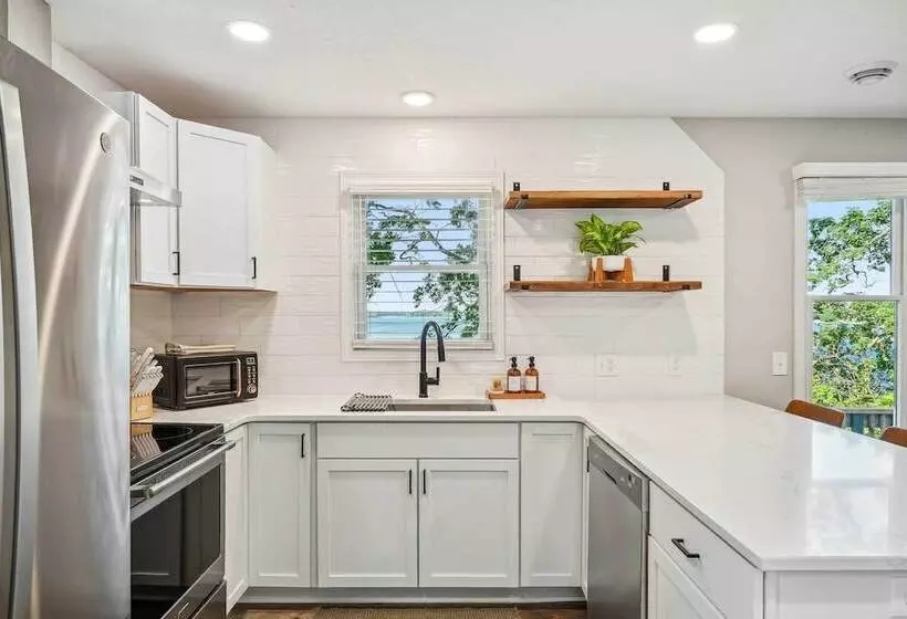 Waterfront Maple Lake Cabins W/ Private Beach!