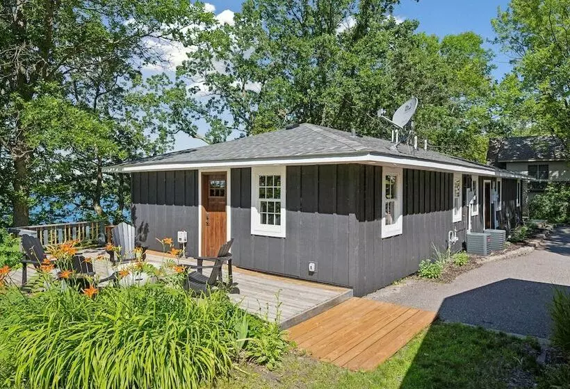 Waterfront Maple Lake Cabins W/ Private Beach!