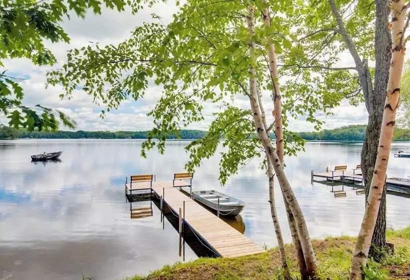Waterfront Wisconsin Cabin: Private Dock, Grill