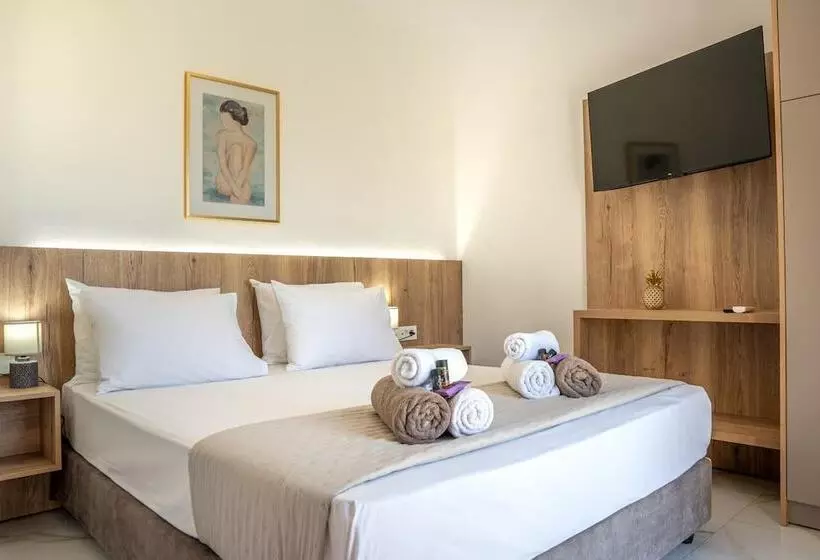 ペンション Villa Leandros With Pool & Bbq