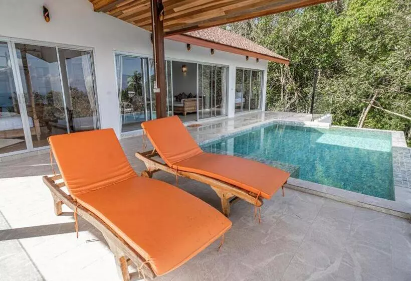 ペンション 2br Modern Balinese Pool & Sea View Villa #9