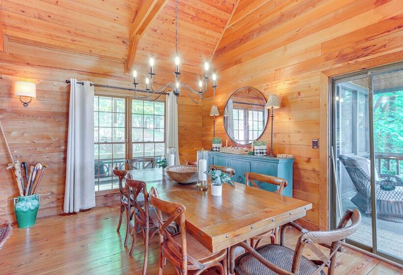 2 Decks + Fire Pit: Mountain Cabin In Big Canoe!