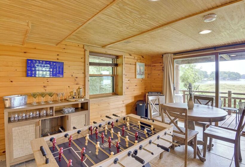 Lakefront Jones Cabin W/ Private Dock & Game Room!