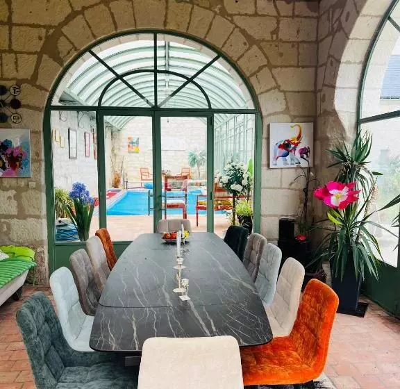 ベッドアンドブレックファースト Château De La Thibaudière   Chambre Familiale