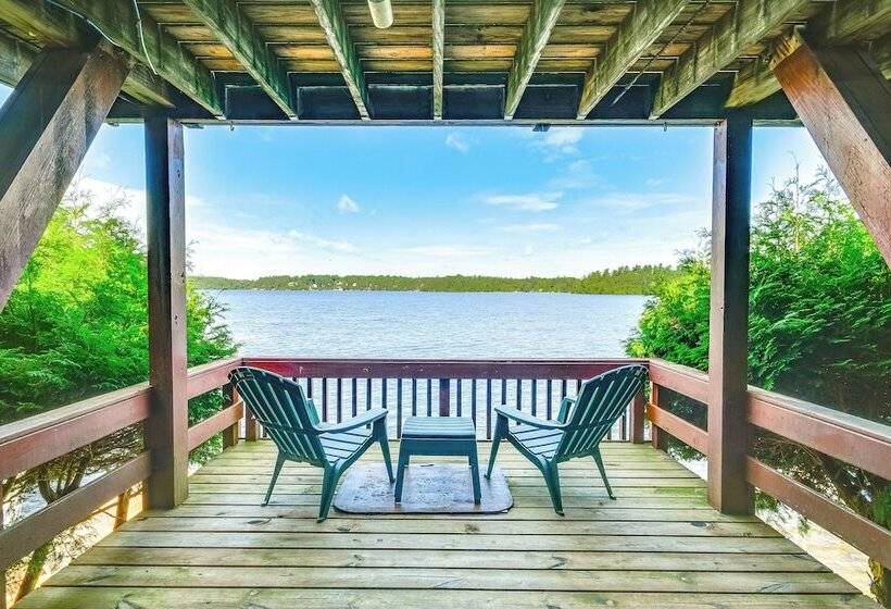 Waterfront Harrisville Home W/ Outdoor Fireplace!