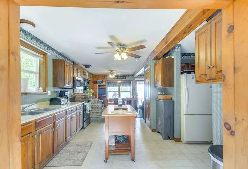 Waterfront Harrisville Home W/ Outdoor Fireplace!