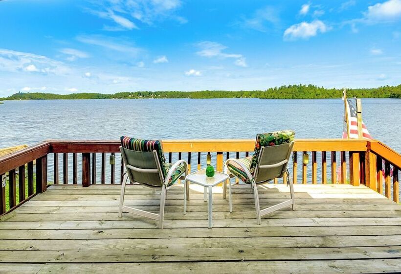 Waterfront Harrisville Home W/ Outdoor Fireplace!