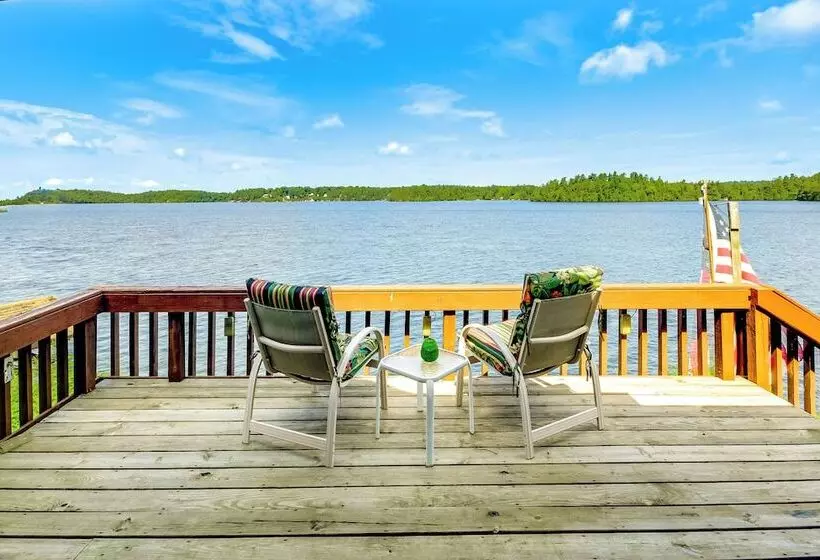 Waterfront Harrisville Home W/ Outdoor Fireplace!