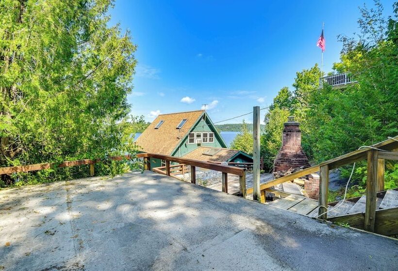 Waterfront Harrisville Home W/ Outdoor Fireplace!