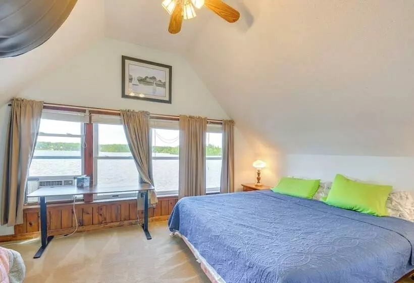 Waterfront Harrisville Home W/ Outdoor Fireplace!