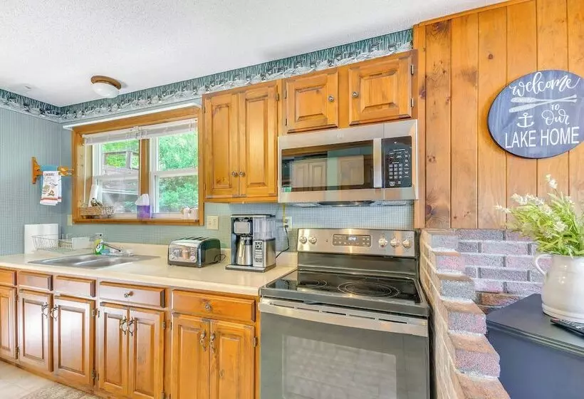 Waterfront Harrisville Home W/ Outdoor Fireplace!