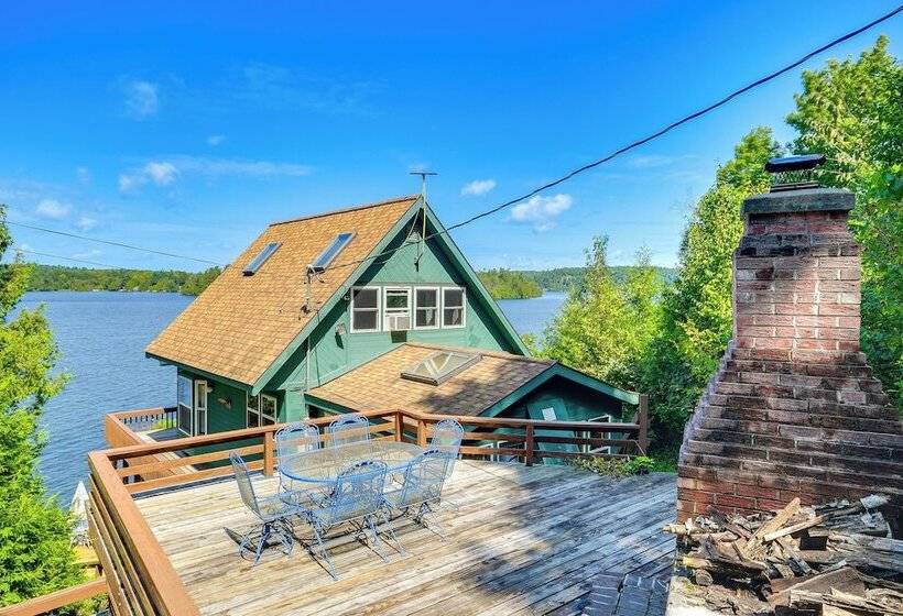 Waterfront Harrisville Home W/ Outdoor Fireplace!
