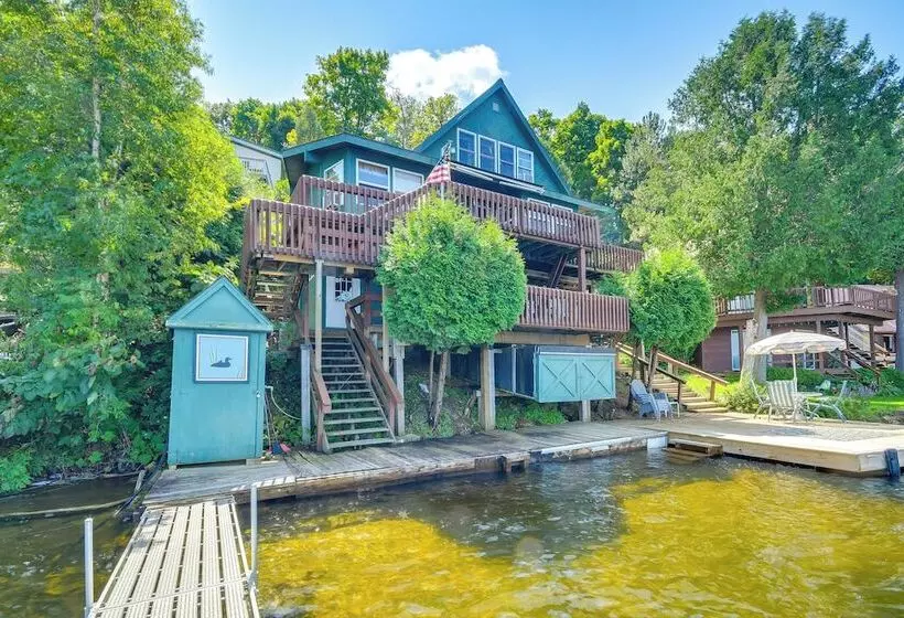 Waterfront Harrisville Home W/ Outdoor Fireplace!