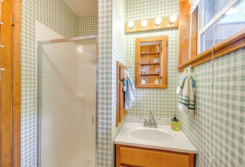 Waterfront Harrisville Home W/ Outdoor Fireplace!