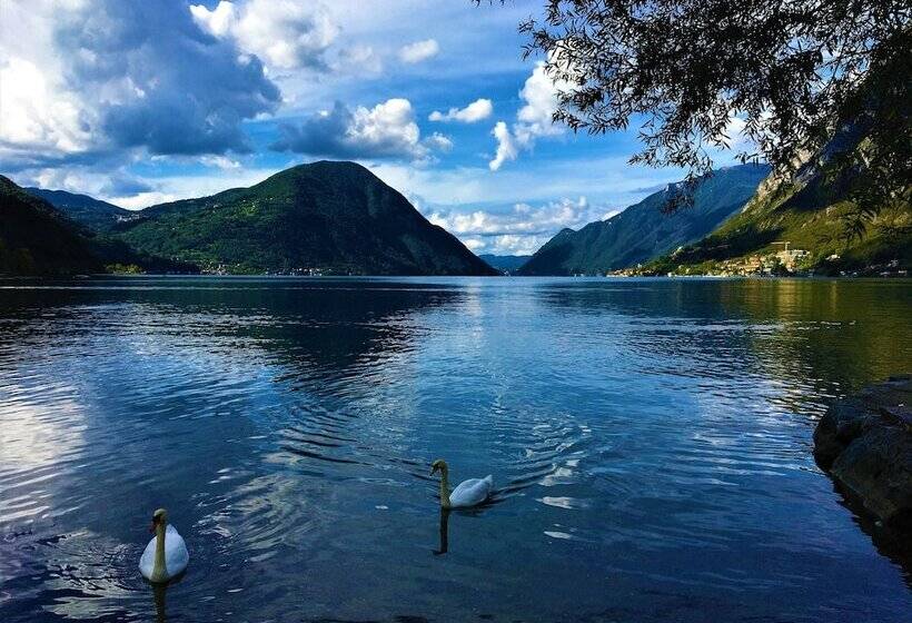 リゾートホテル Greenchalets Lago Di Lugano Porlezza