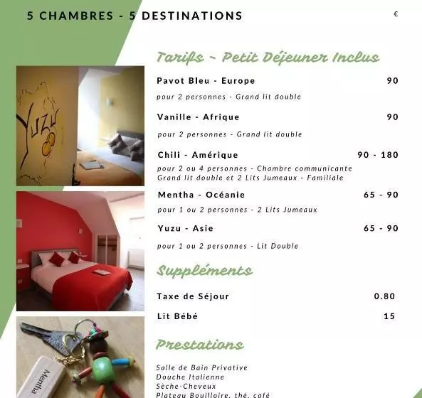 Aamiaismajoitus (B&B) Auberge De L'arc En Ciel