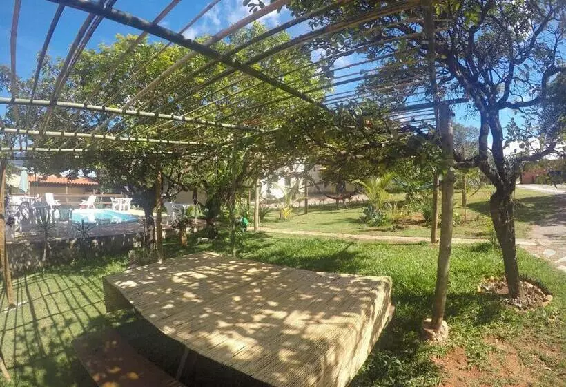 ペンション Topo Do Cipó Ecopousada Vegana