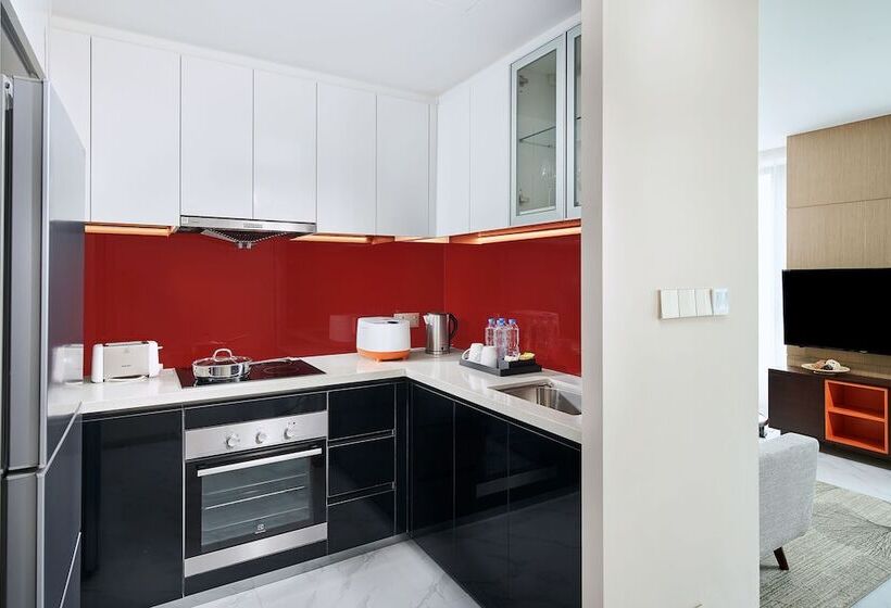 호텔 Oakwood Apartments Yangzhou