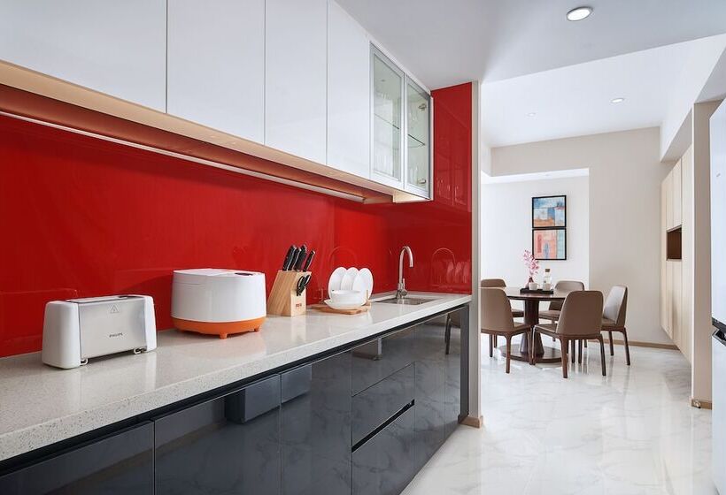 호텔 Oakwood Apartments Yangzhou