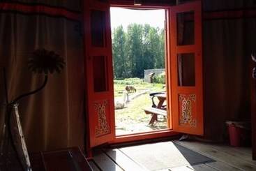 פנסיון Yourtes Du Moulin Bertrand