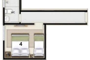 ユースホステル Vilarejo Praia Do Perequê Suítes