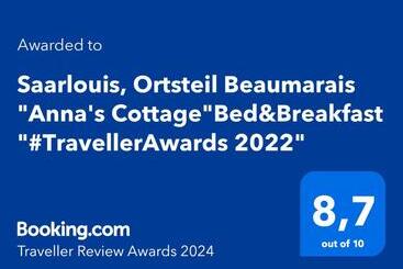 住宿加早餐  Saarlouis, Ortsteil Beaumarais Anna S Cottagebed&breakfast #travellerawards 2022