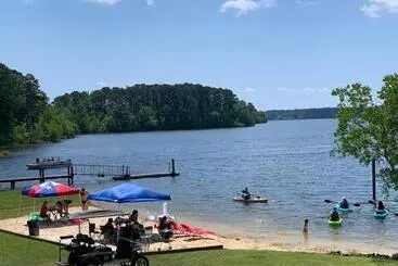 Alpine Lakeview Motel Room Wifi,sandy Beach Boat Ramp,pier,marina,bath House With Laundromat